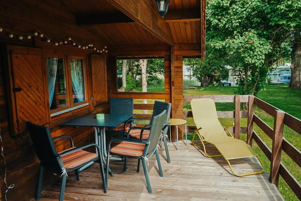 Holzhaus Direkt Am See Priepert Екстериор снимка